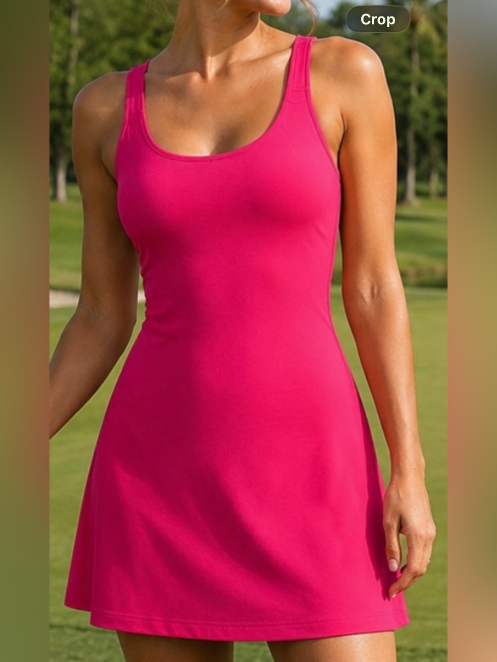 NWT in bag, SPANX Fuchsia Scoop Neck Mini Dress —no longer made perfection!
